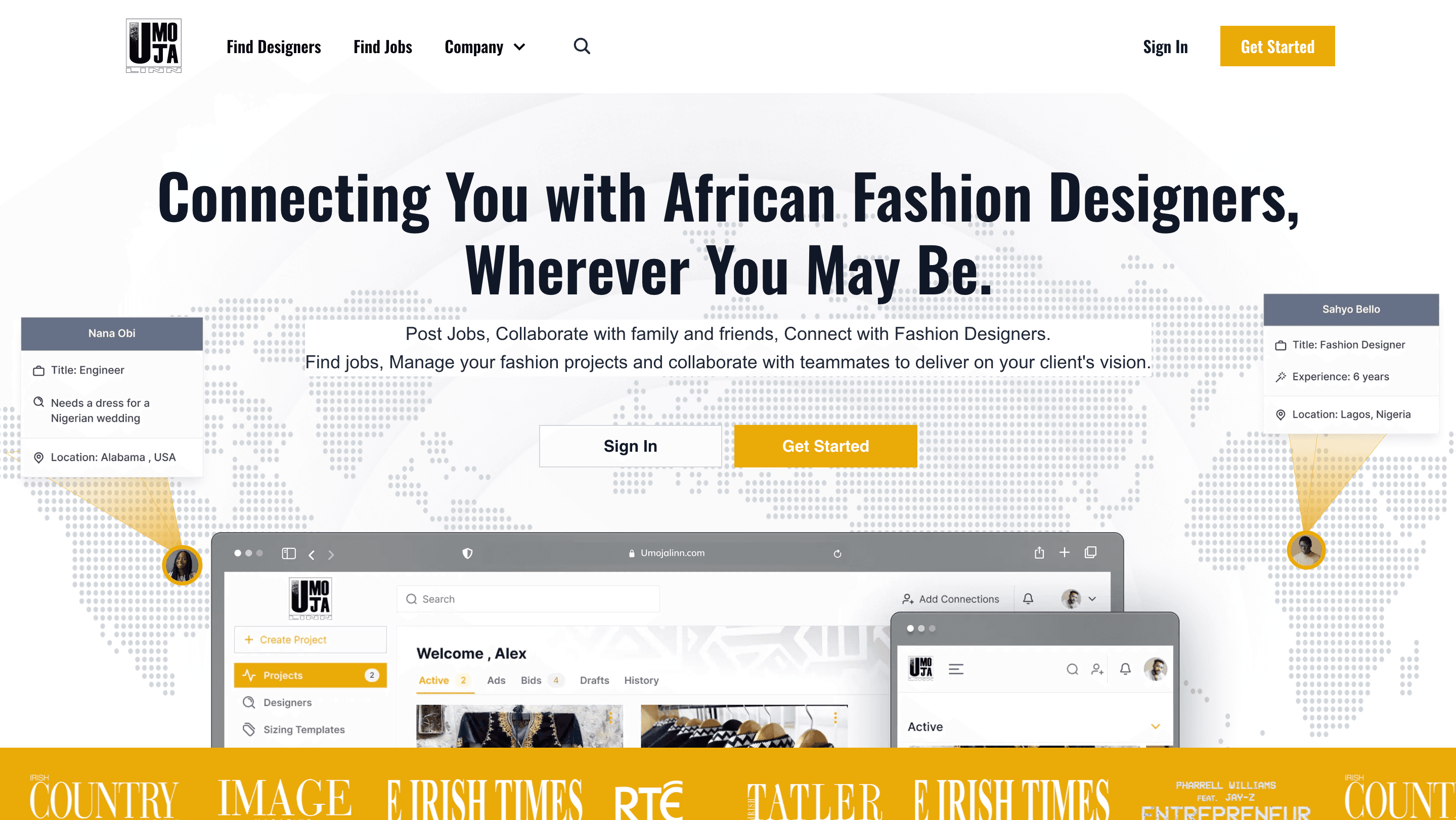 Umojalinn website image